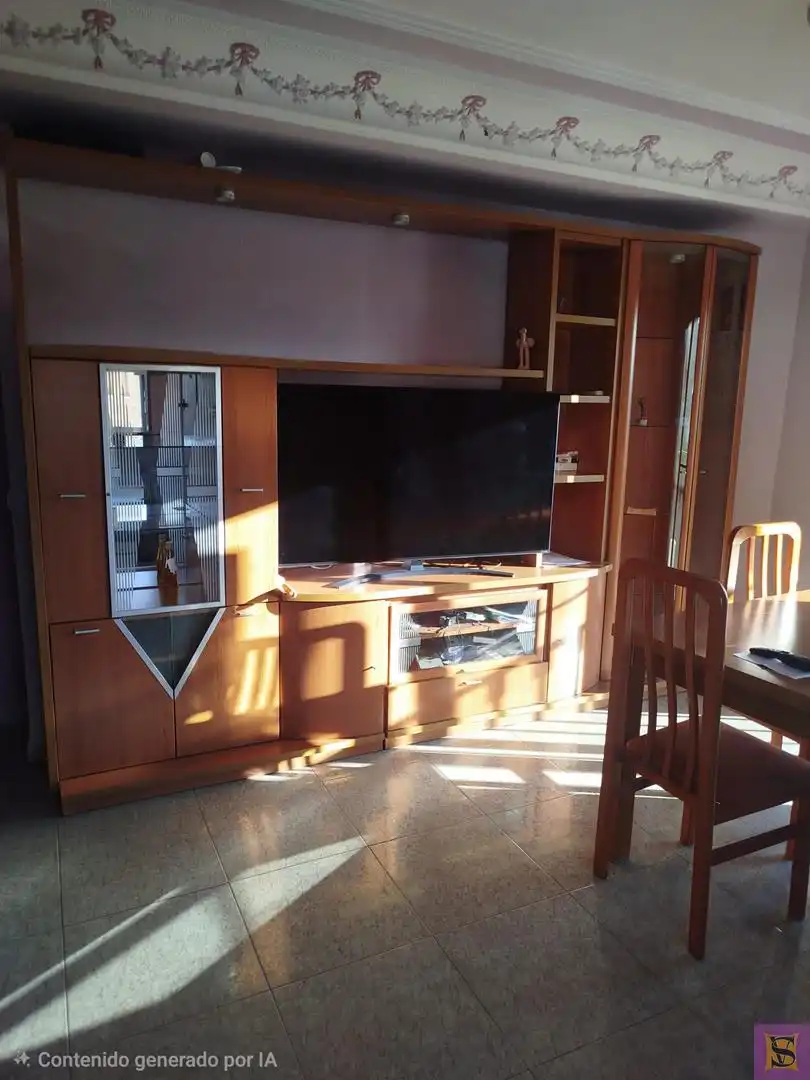 Sala d'estar de Pis en venda en La Pobla de Vallbona amb Aire condicionat, Moblat i Balcó