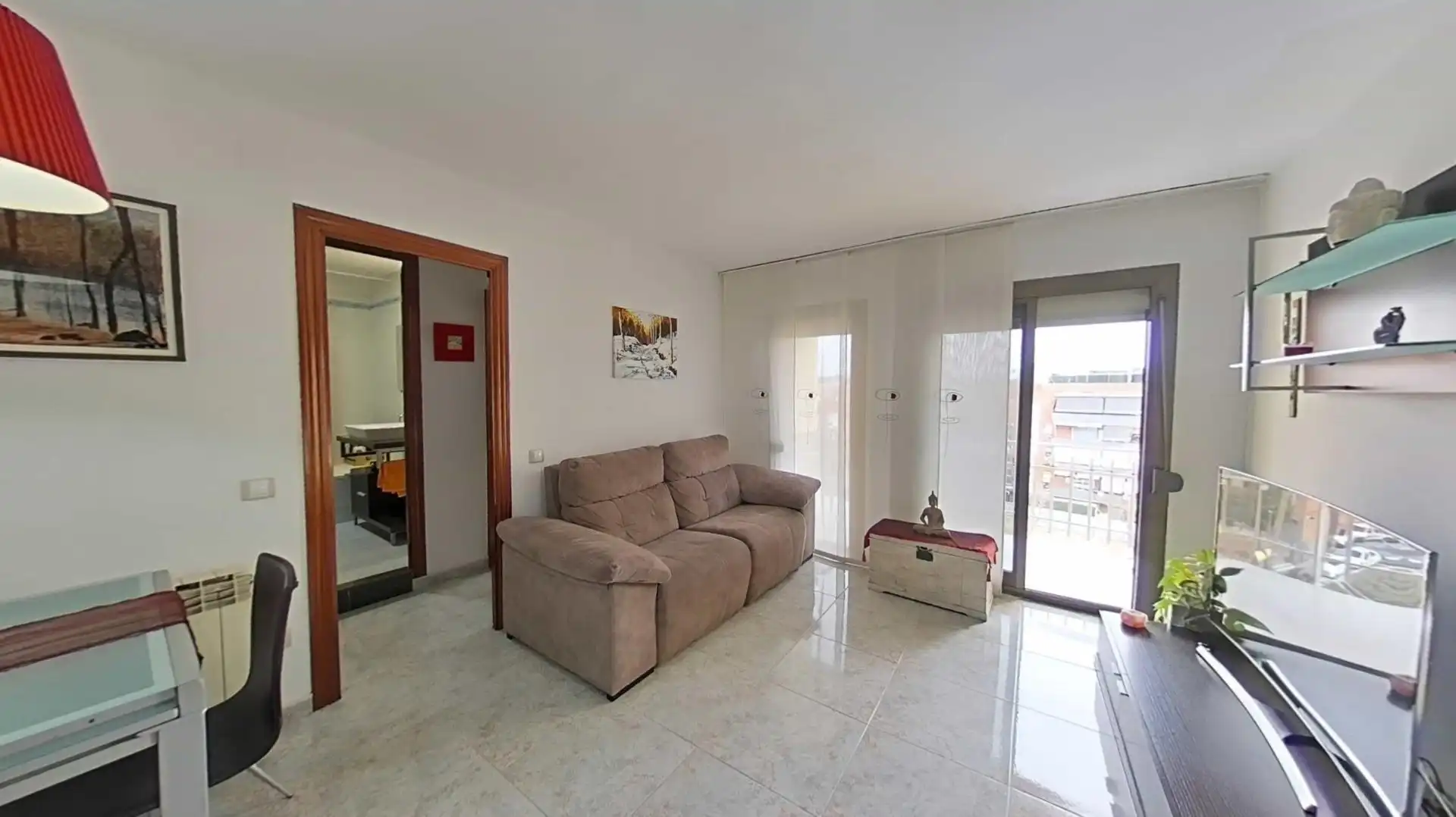 Sala de estar de Ático en venta en Canovelles con Terraza, Trastero y Balcón