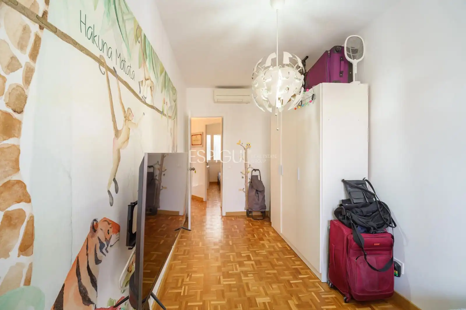 Schlafzimmer von Dachboden zum Verkauf in Barcelona mit Klimaanlage, Heizung und Terrasse
