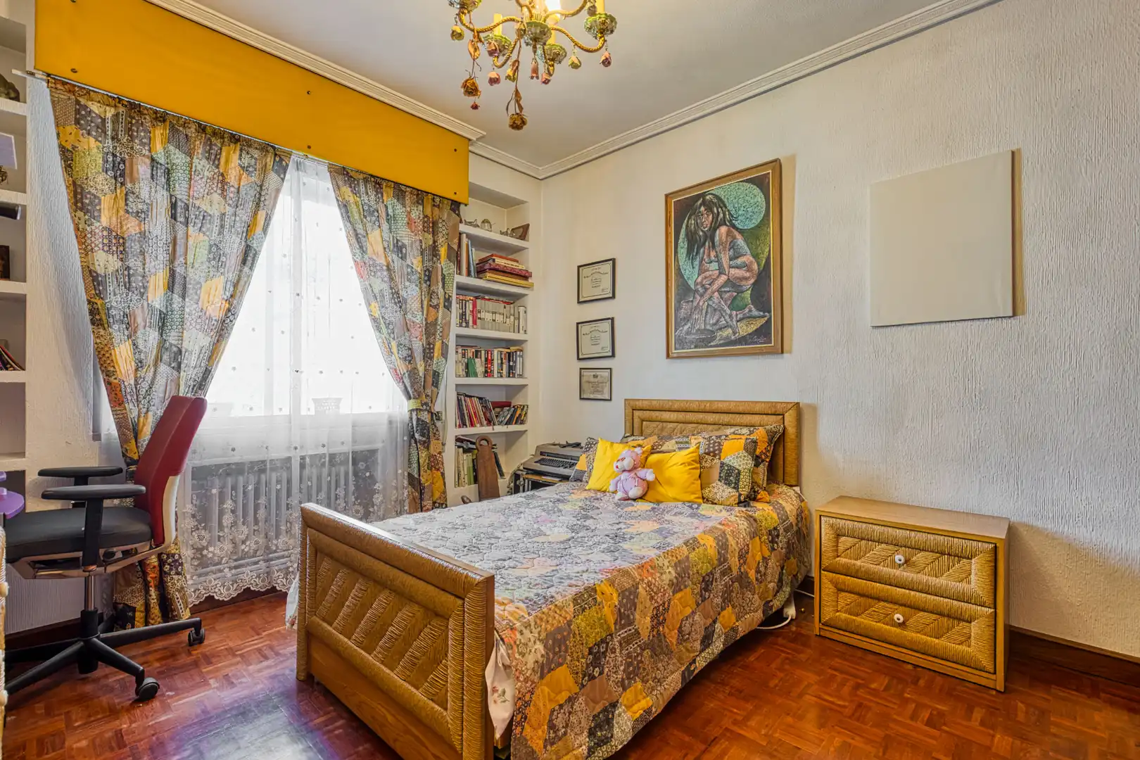 Bedroom of Flat for sale in Madrid  with Heating and Storage room