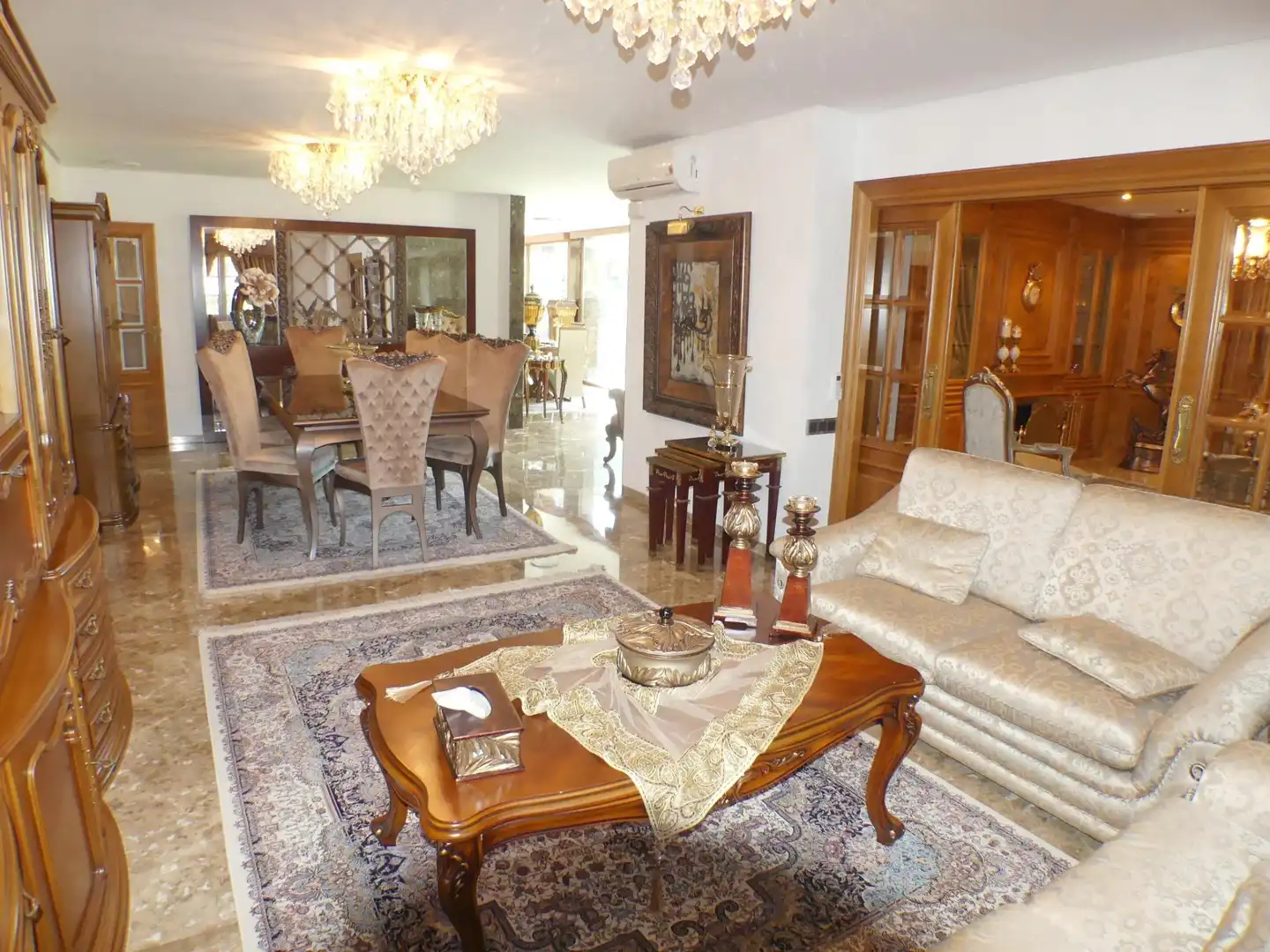 Sala d'estar de Casa o xalet en venda en Godella amb Aire condicionat, Calefacció i Jardí privat