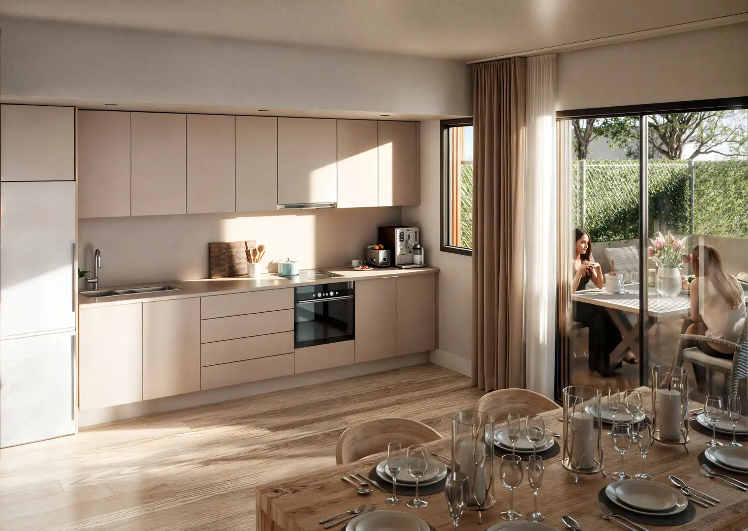 Cuina de Apartament en venda en Calonge i Sant Antoni amb Aire condicionat, Calefacció i Terrassa