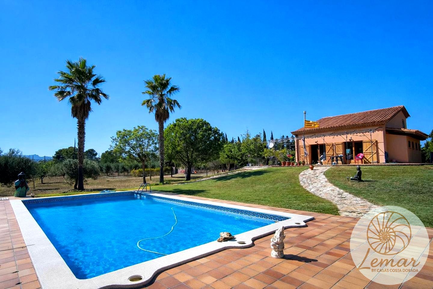Jardí de Finca rústica en venda en L'Ametlla de Mar  amb Jardí privat, Terrassa i Piscina