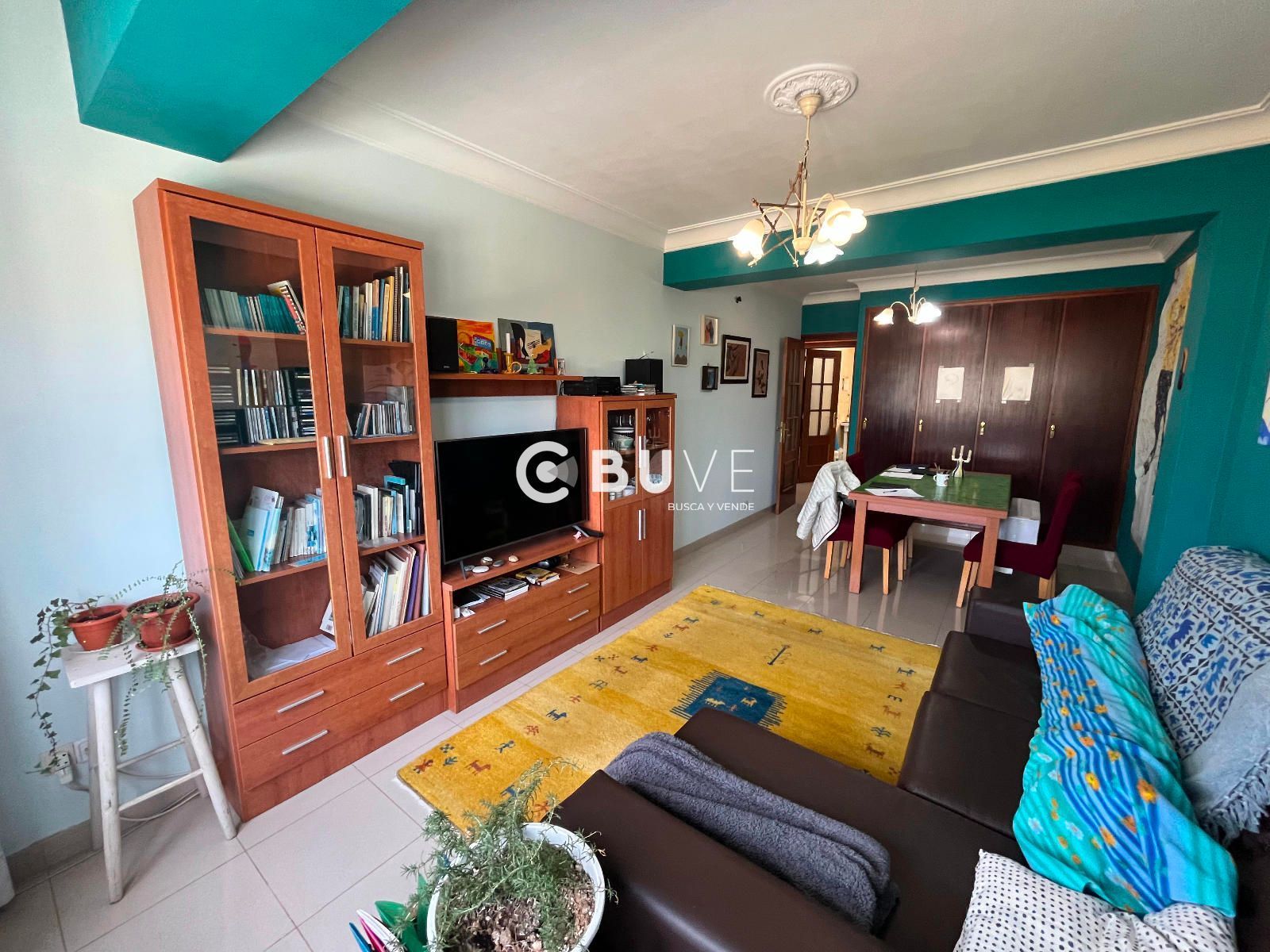 Living room of Flat for sale in A Coruña Capital   with Heating and Furnished
