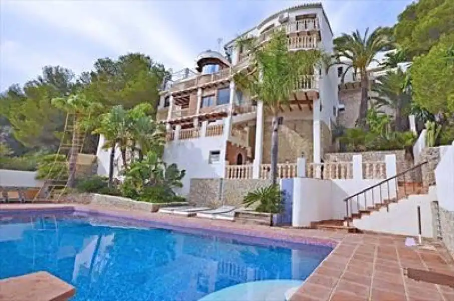 Vista exterior de Casa o chalet en venta en Jávea / Xàbia con Aire acondicionado, Jardín privado y Terraza