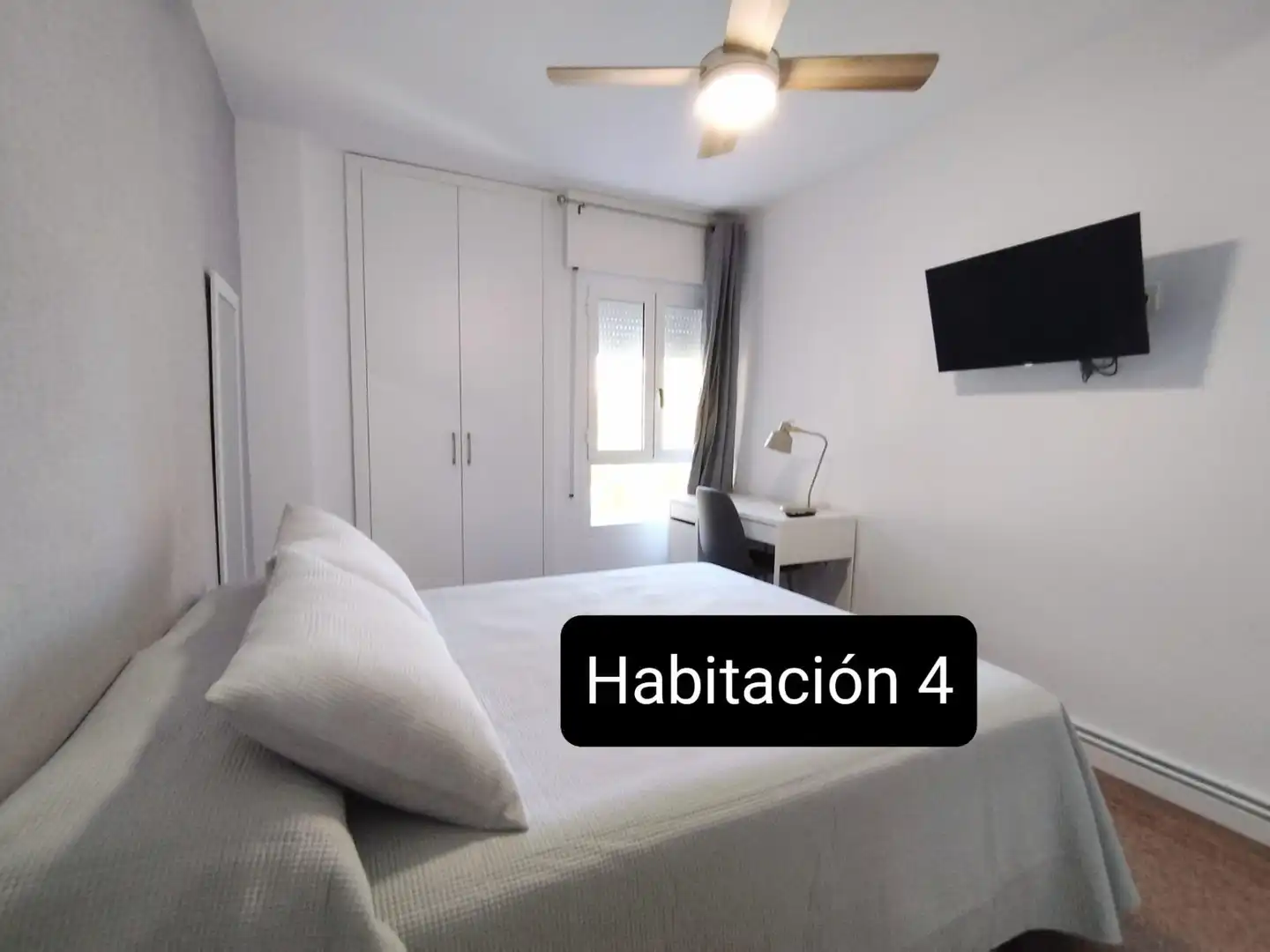 Habitación de Piso para compartir en Murcia con Aire acondicionado, Terraza y Amueblado
