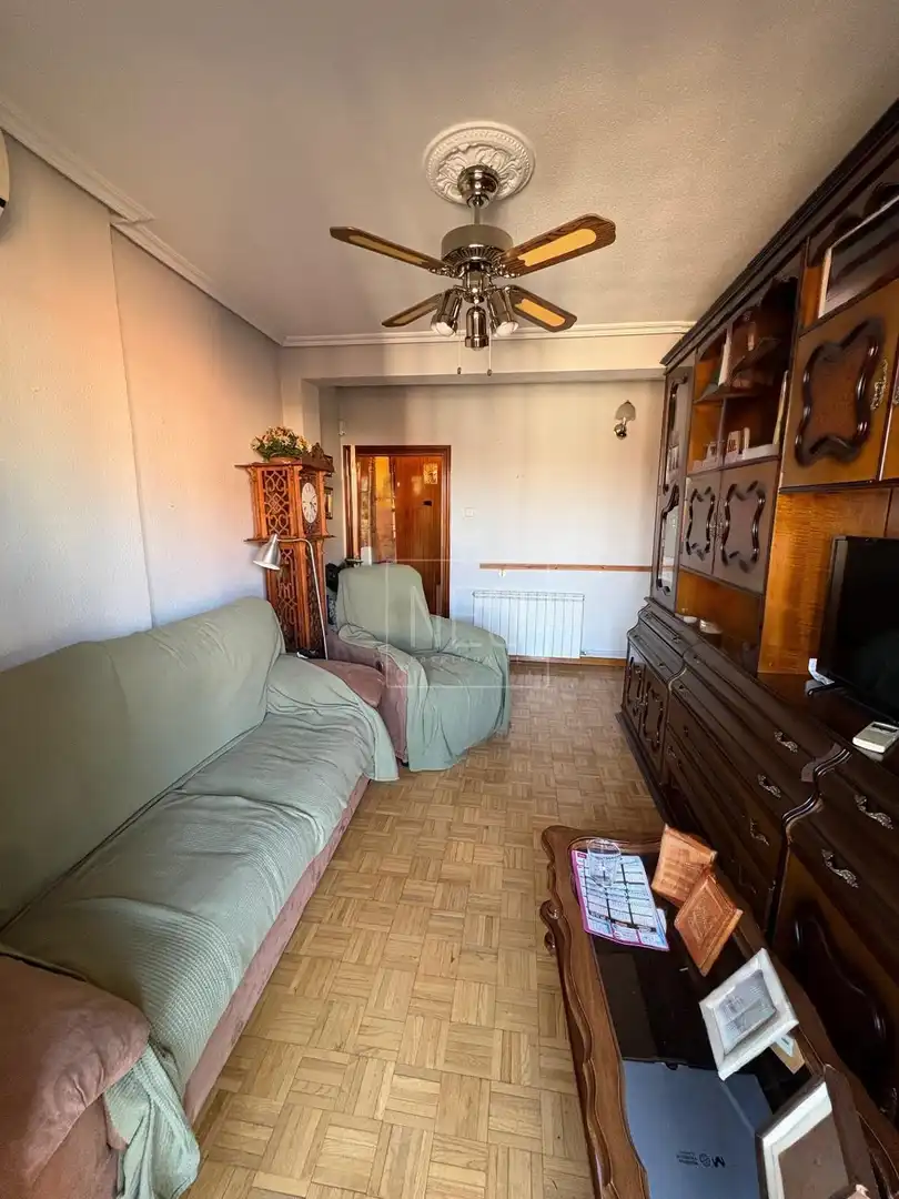 Living room of Flat for sale in Madrid  with Air Conditioner, Heating and Parquet flooring