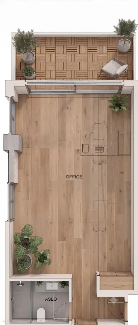 Büro zur Miete in Rivas-Vaciamadrid mit Klimaanlage, Heizung und Terrasse
