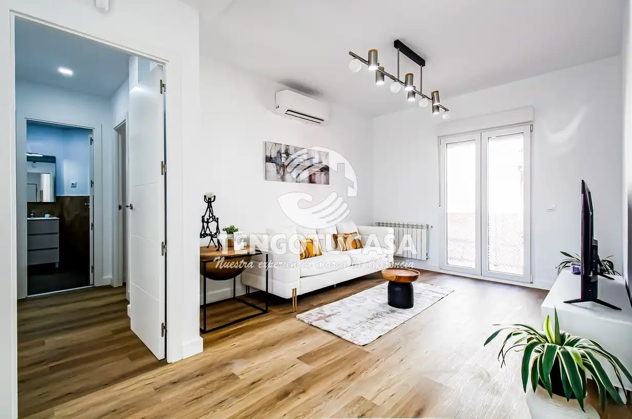 Sala de estar de Piso en venta en  Madrid Capital con Aire acondicionado, Calefacción y Terraza