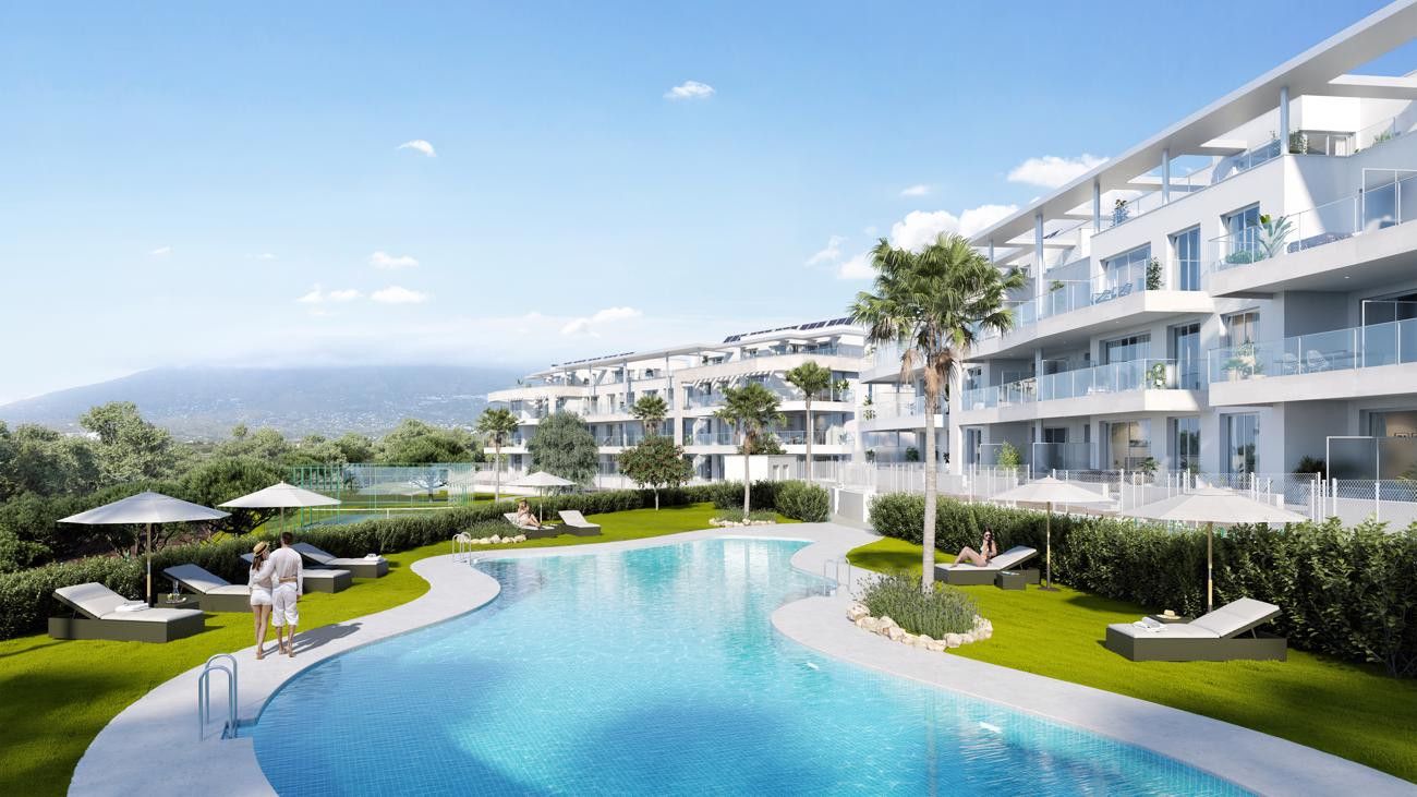 Exterior view of Attic for sale in Mijas  with Air Conditioner, Terrace and Swimming Pool