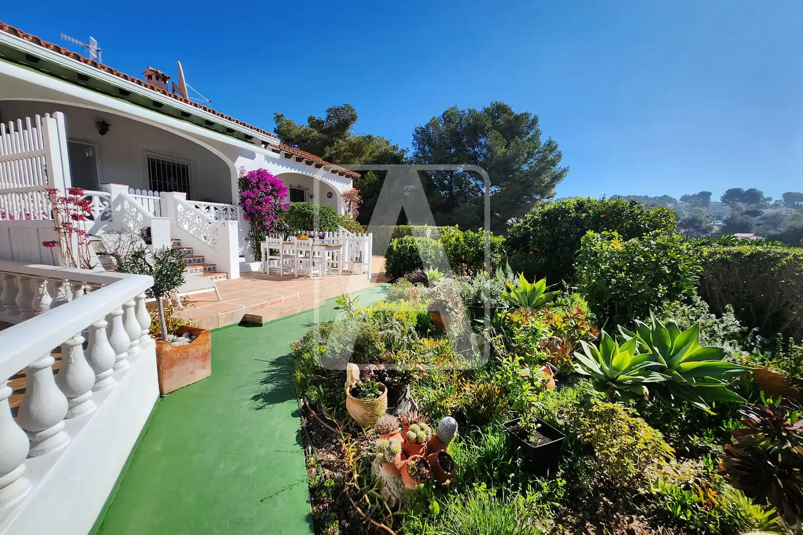 Jardí de Casa adosada en venda en Benissa amb Aire condicionat, Calefacció i Jardí privat