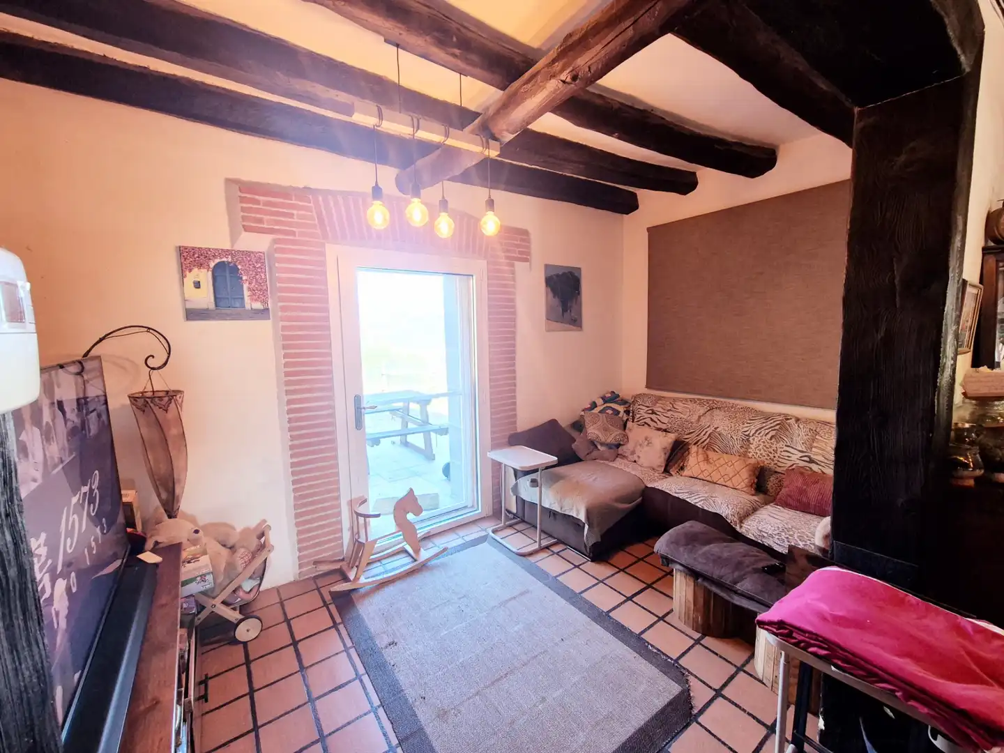Sala de estar de Finca rústica en venta en Santa Eulàlia de Ronçana con Aire acondicionado, Calefacción y Jardín privado