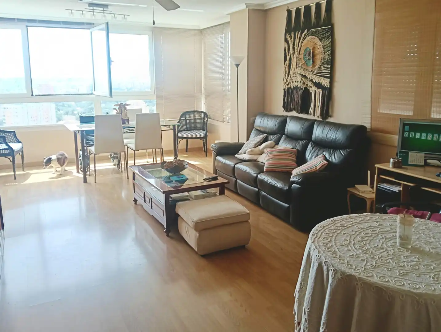 Wohnzimmer von Wohnungen zum Verkauf in El Campello mit Heizung, Parkett und Terrasse
