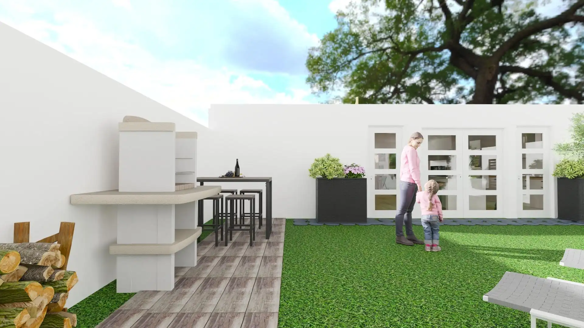 Terraza de Casa o chalet en venta en Figueruelas con Aire acondicionado, Calefacción y Jardín privado