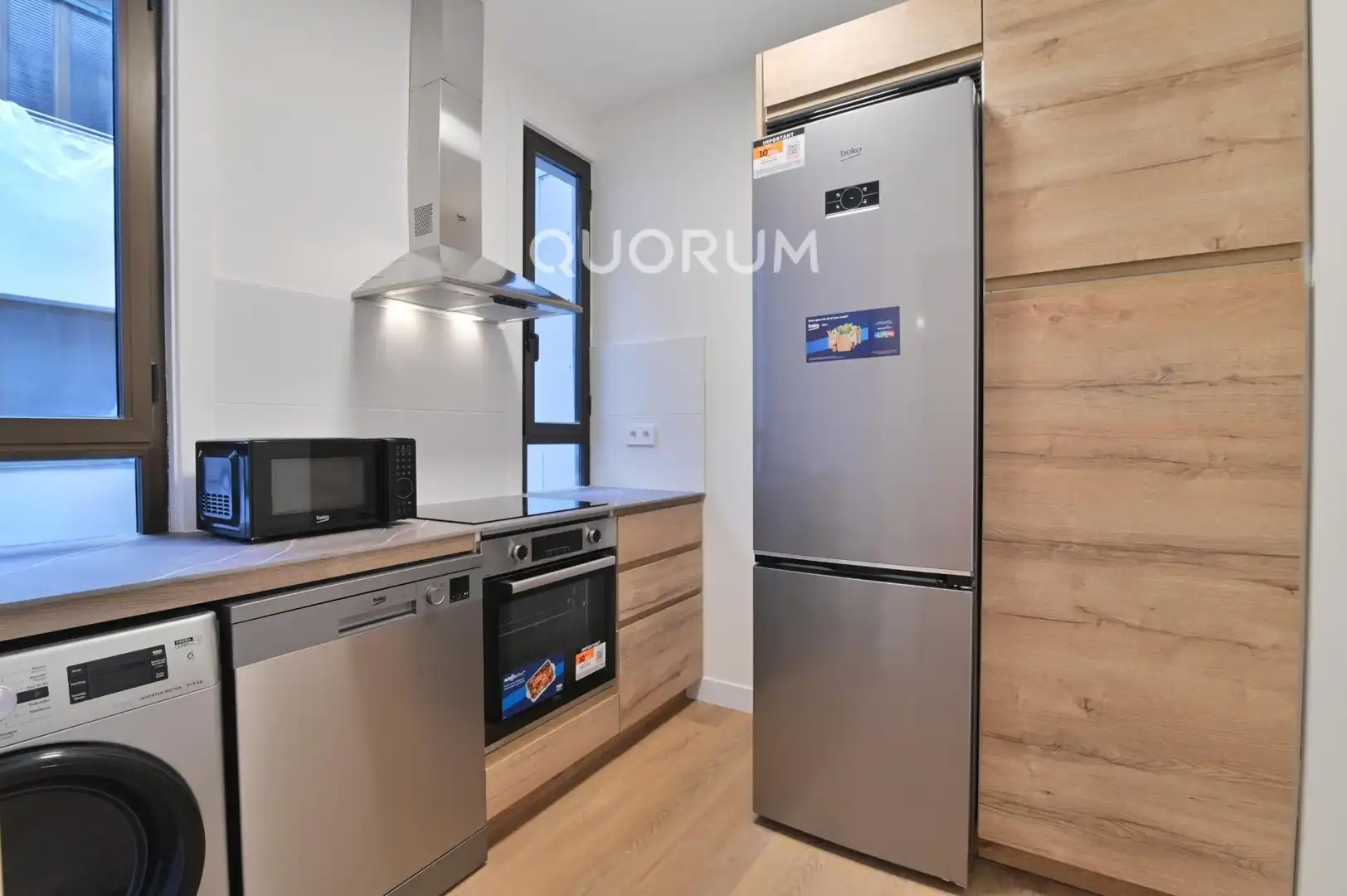 Cocina de Piso de alquiler en Bilbao  con Balcón