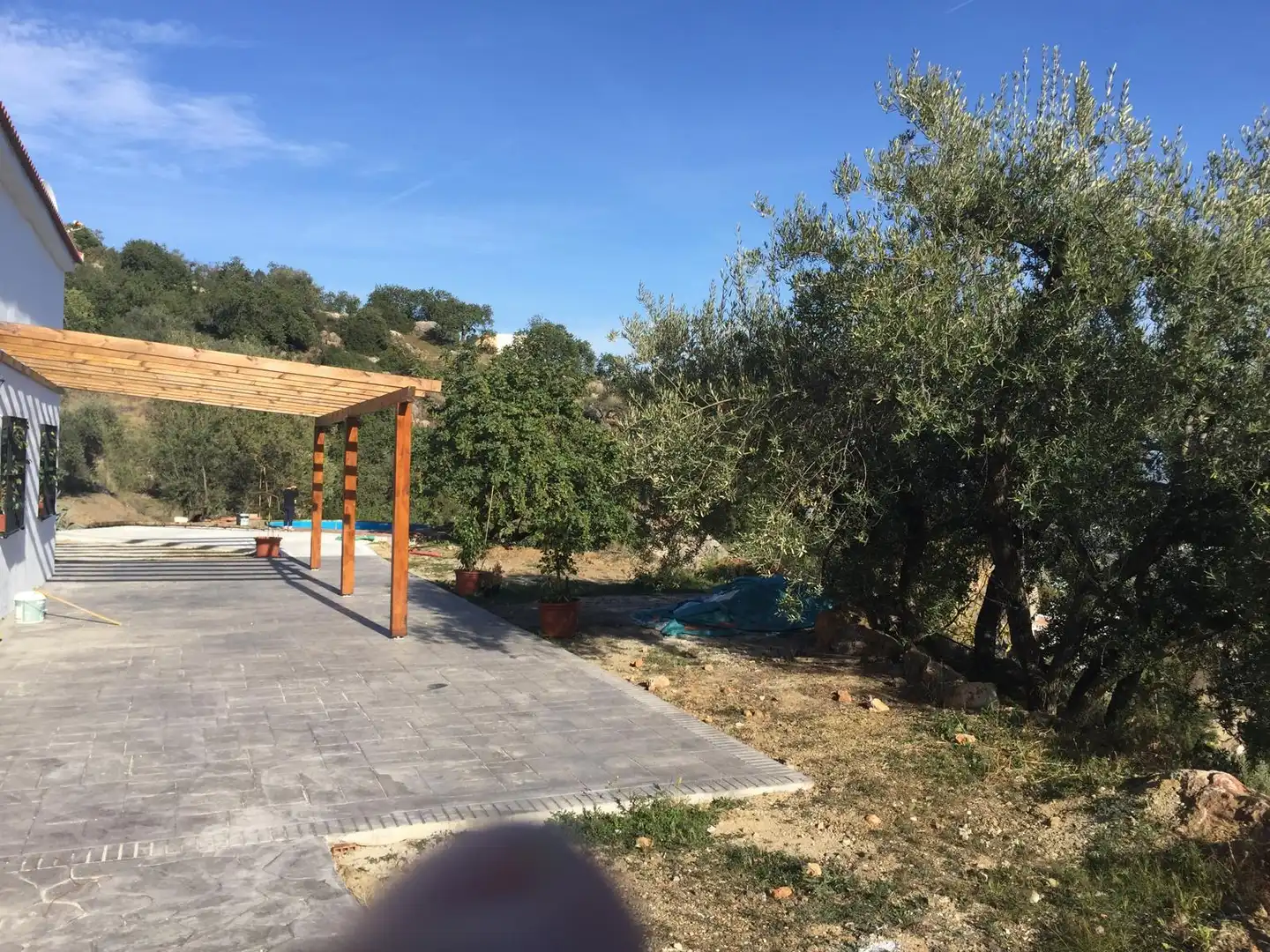 Terrace of Country homes for rent in Galera  with Private garden, Swimming Pool and Oven