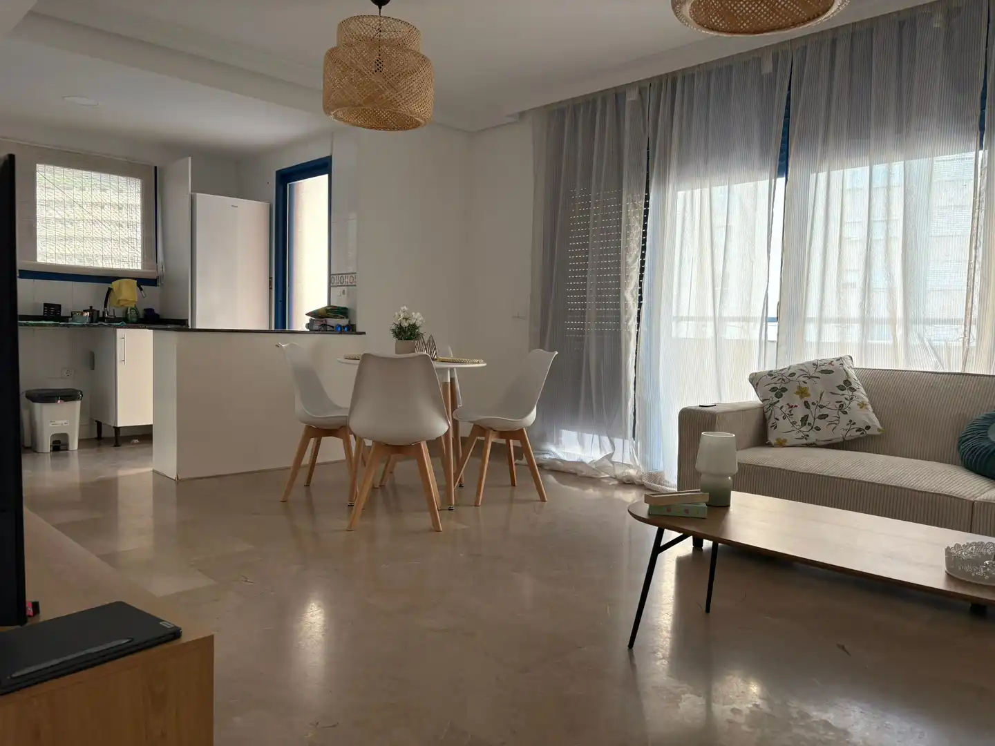 Sala de estar de Apartamento en venta en Calpe / Calp con Aire acondicionado, Terraza y Piscina