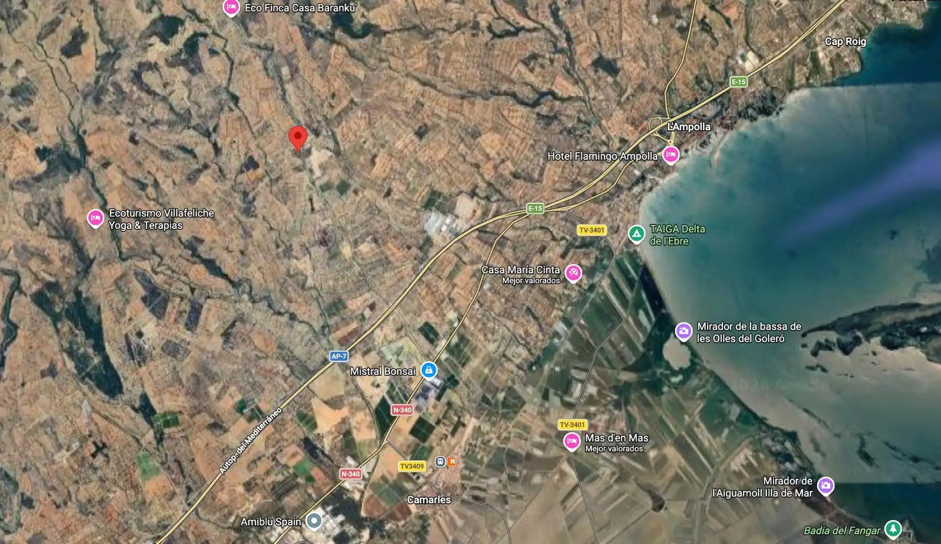 Finca rústica en venta en Camarles