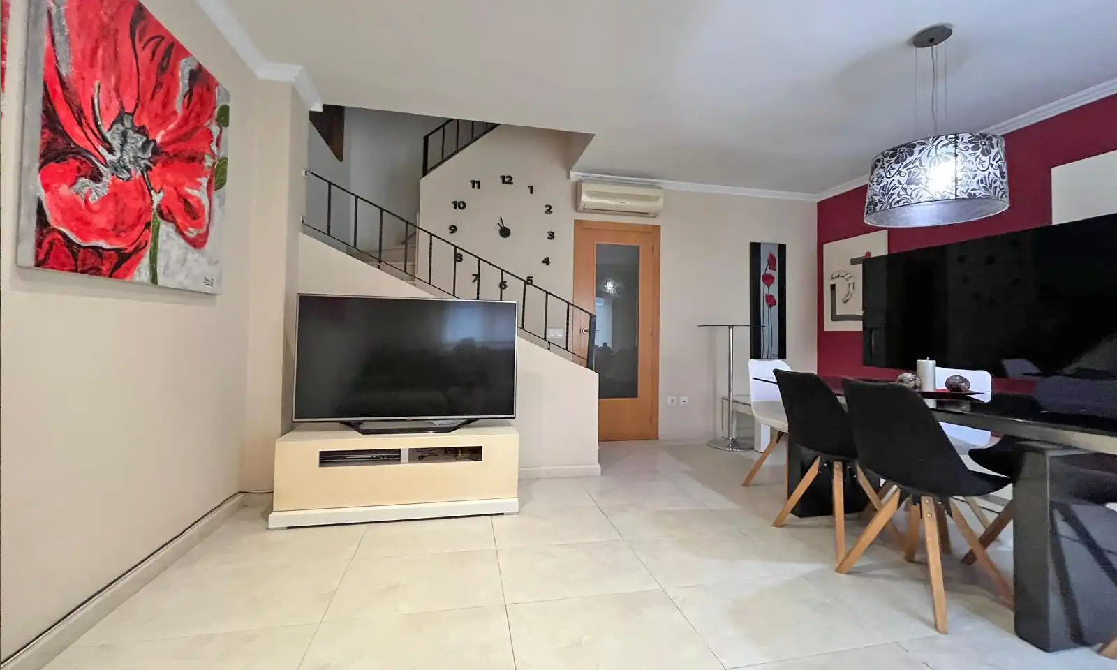 Sala d'estar de Casa adosada en venda en Almazora / Almassora amb Aire condicionat, Calefacció i Terrassa