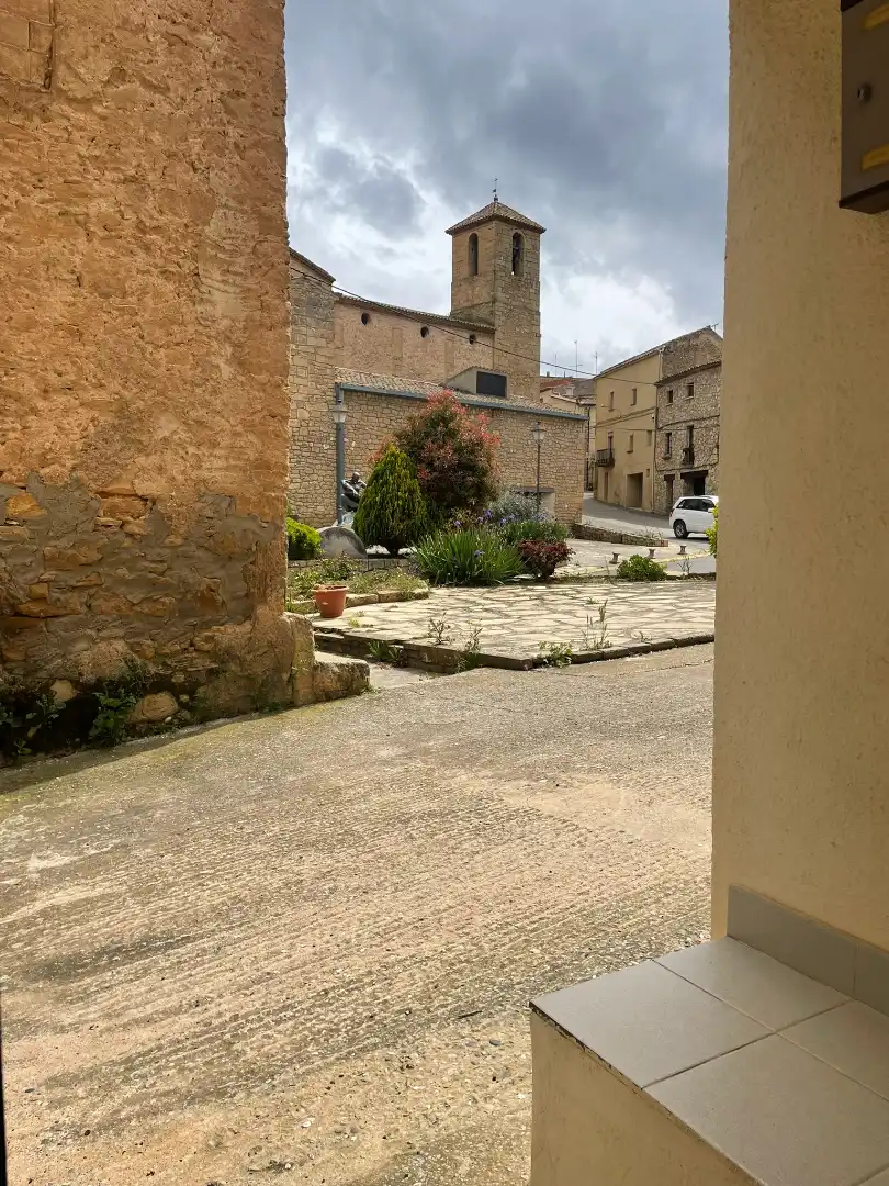 Exterior view of Houses for sale in La Pobla de Cérvoles  with Heating, Terrace and Furnished