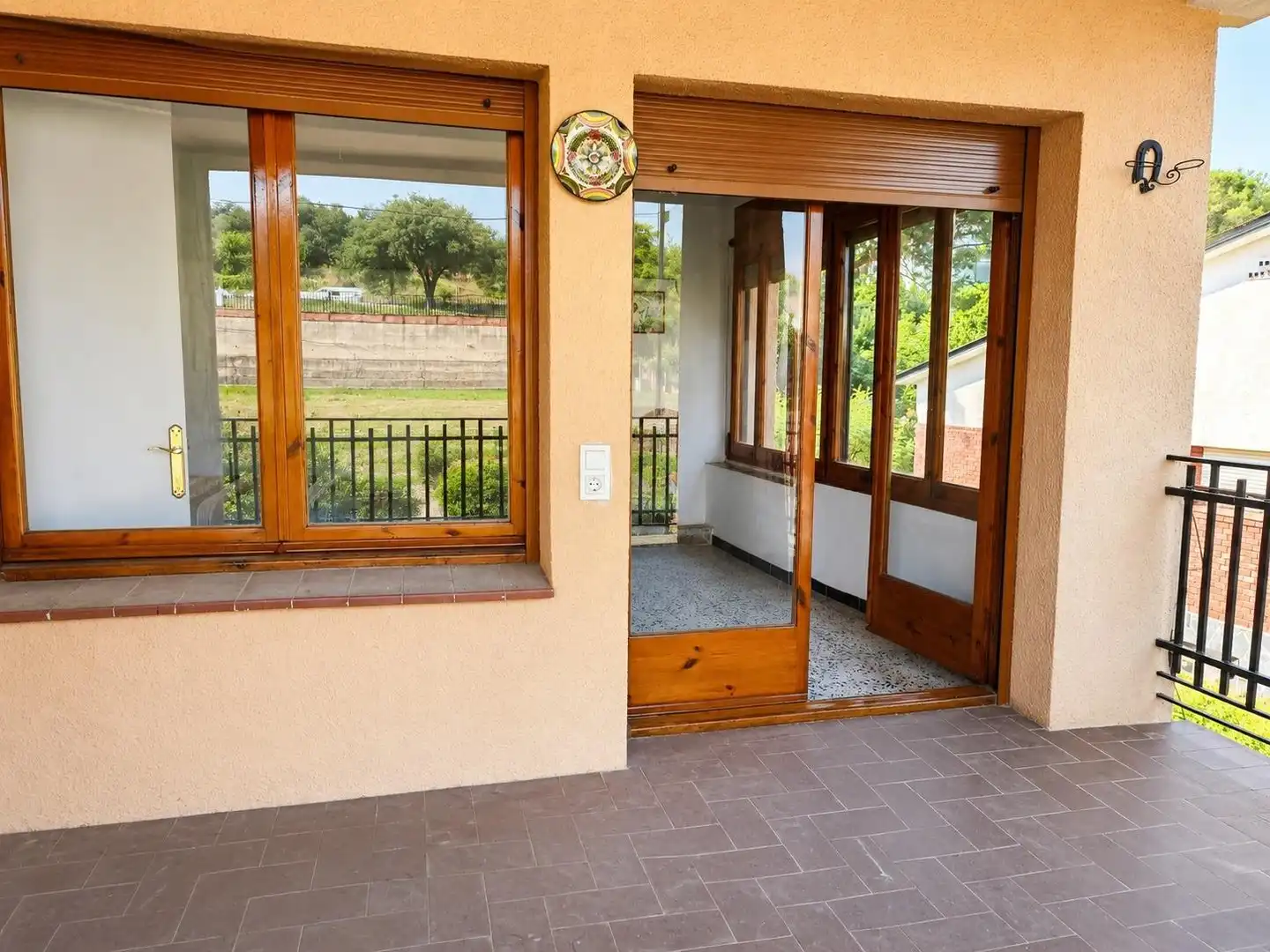 Terrassa de Casa o xalet en venda en Sant Pere de Vilamajor amb Aire condicionat, Calefacció i Piscina