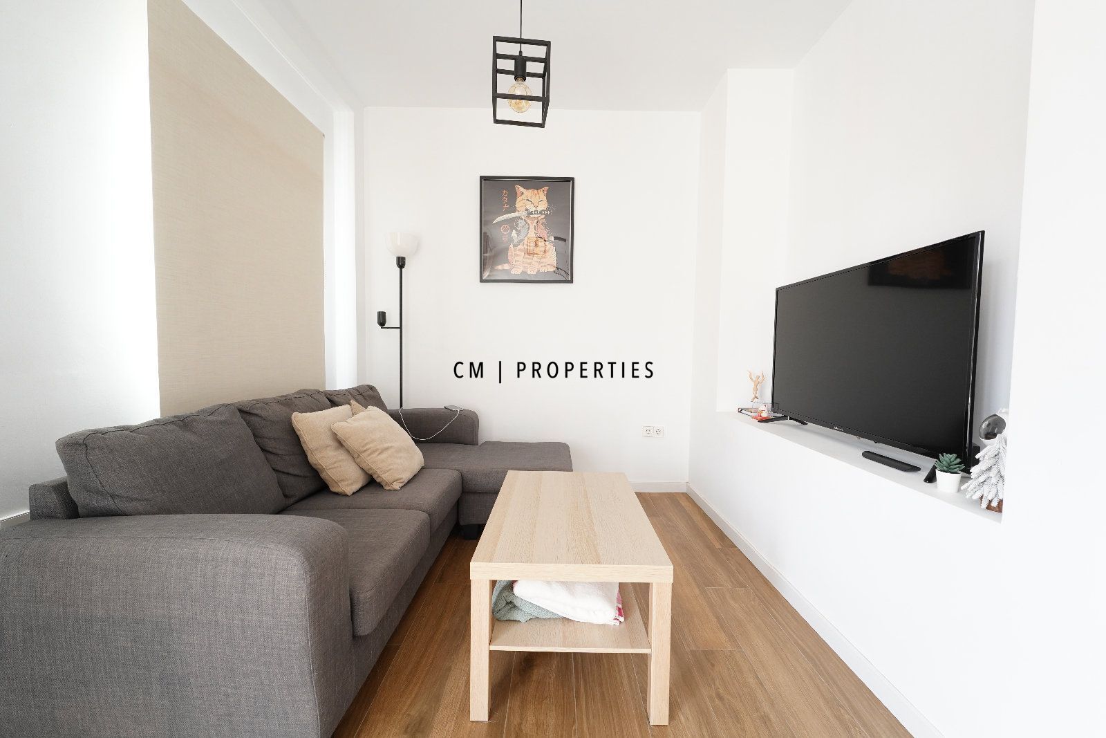 Living room of Flat to rent in  Valencia Capital  with Air Conditioner, Heating and Parquet flooring