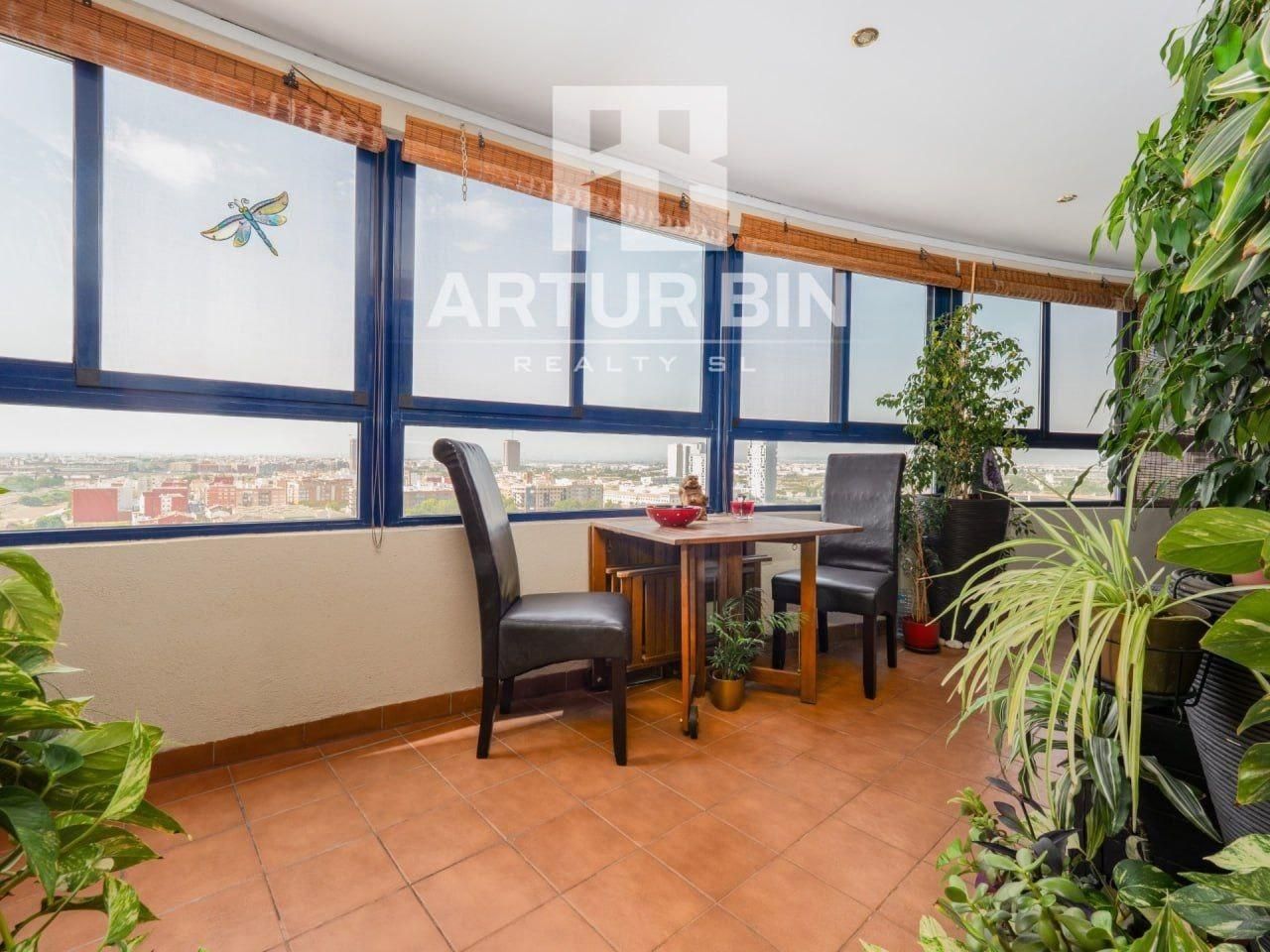 Terrace of Apartment for sale in  Valencia Capital  with Air Conditioner, Terrace and Swimming Pool