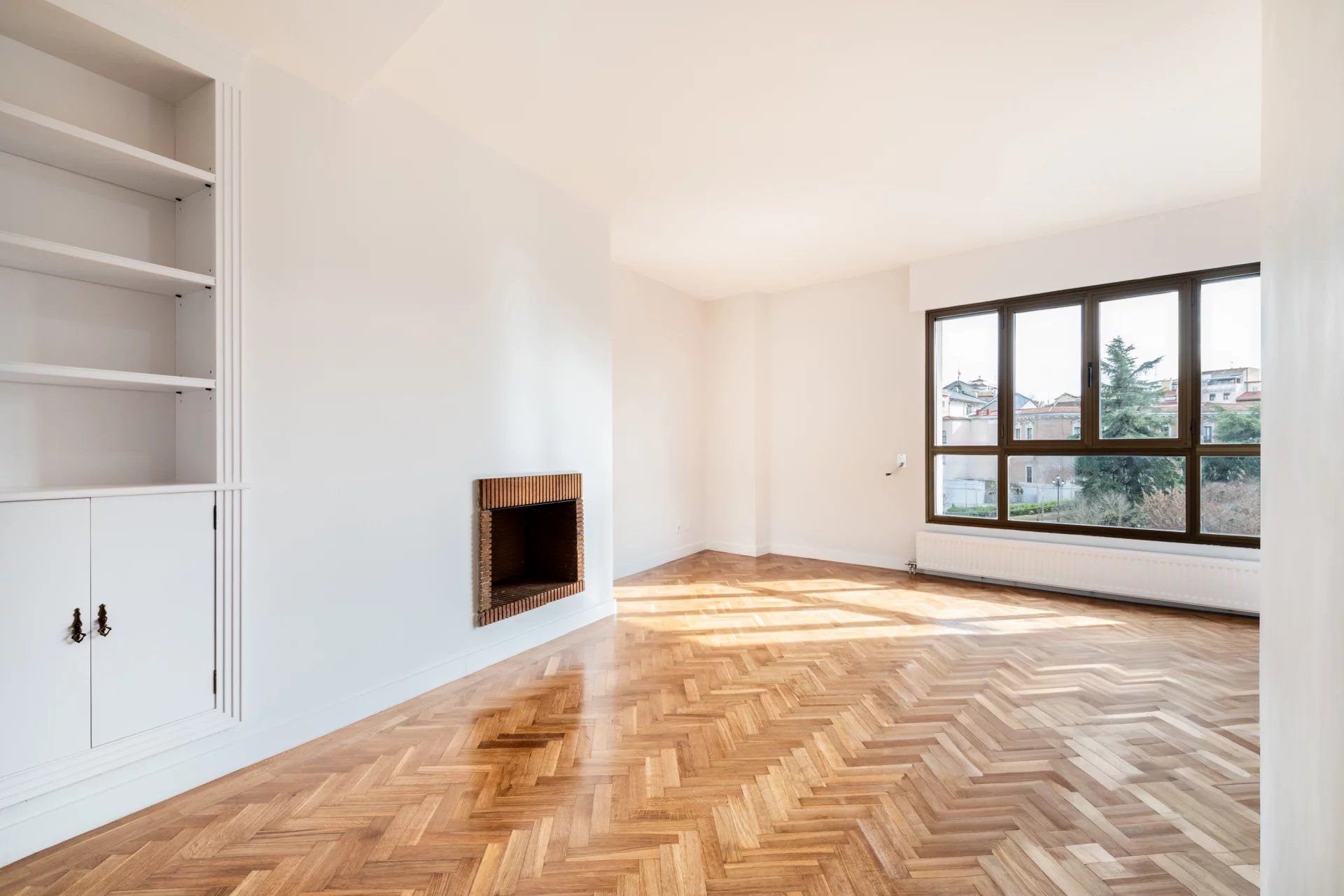 Living room of Flat to rent in  Madrid Capital  with Air Conditioner, Heating and Oven