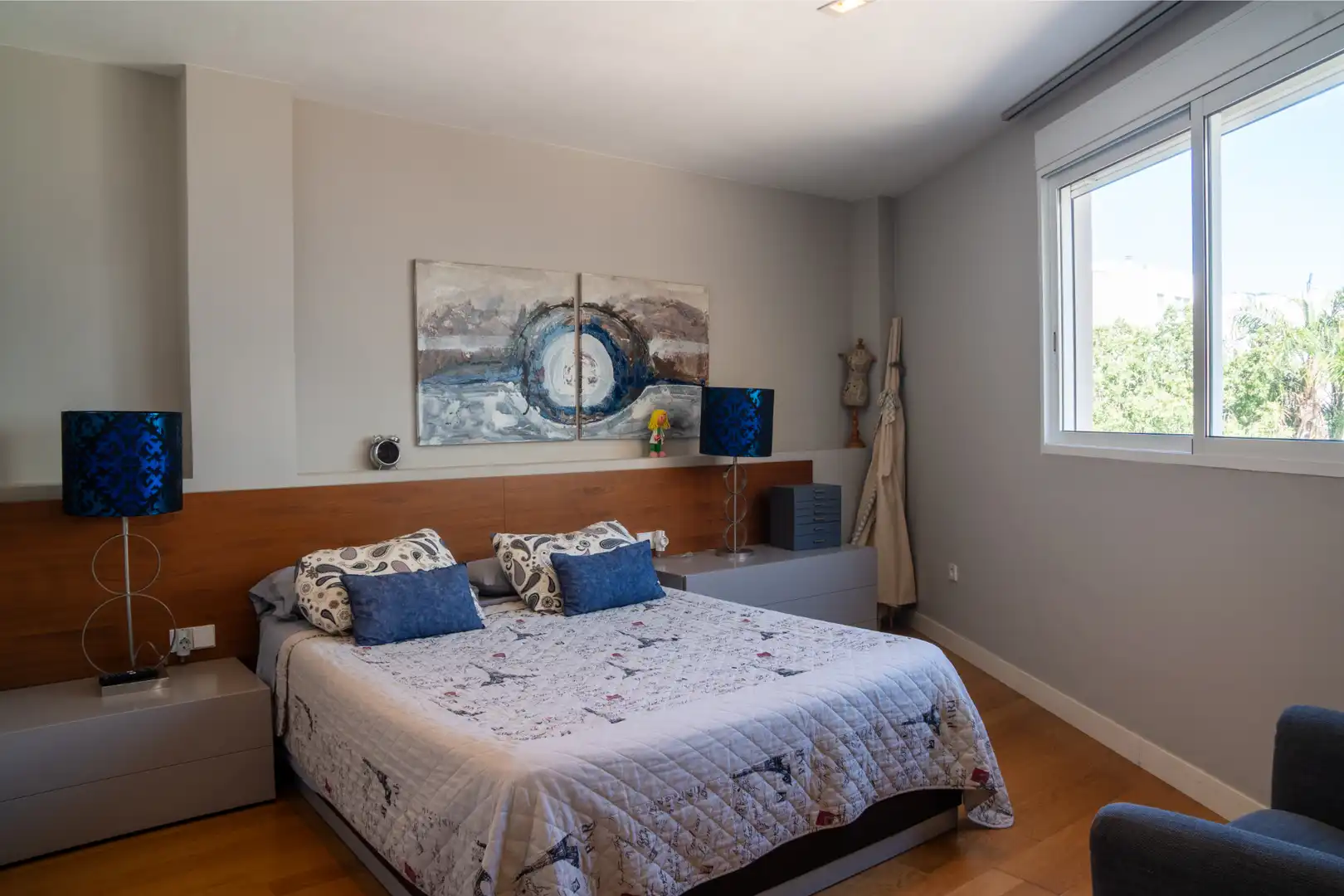 Bedroom of Flat for sale in Alboraya  with Air Conditioner, Parquet flooring and Storage room