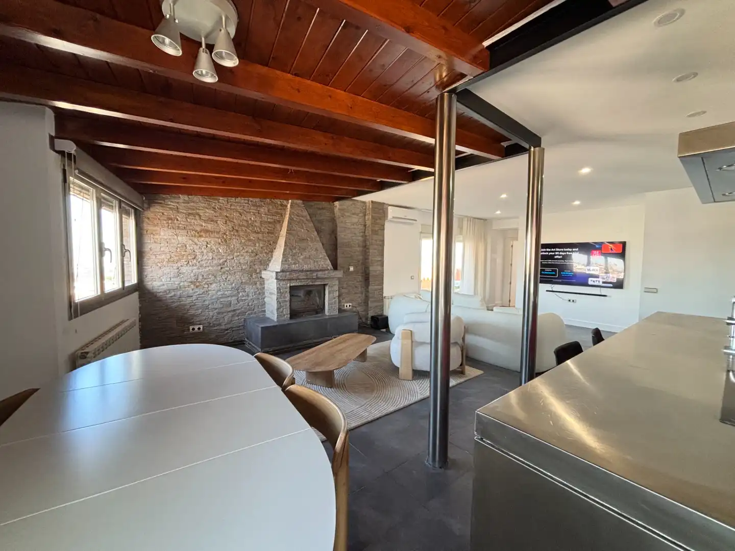 Sala de estar de Ático de alquiler en La Zubia con Aire acondicionado, Calefacción y Jardín privado