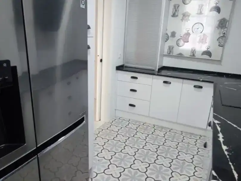 Kitchen of Flat for sale in Almensilla  with Air Conditioner, Private garden and Storage room