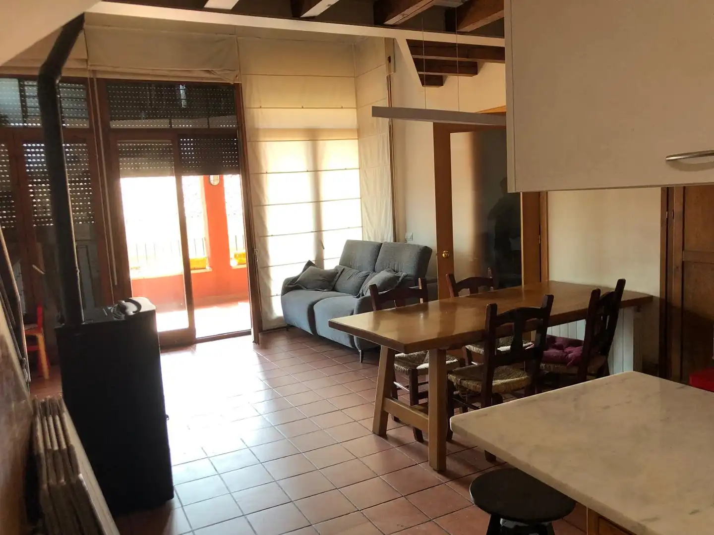 Wohnzimmer von Maisonette zur Miete in Olot mit Heizung und Terrasse