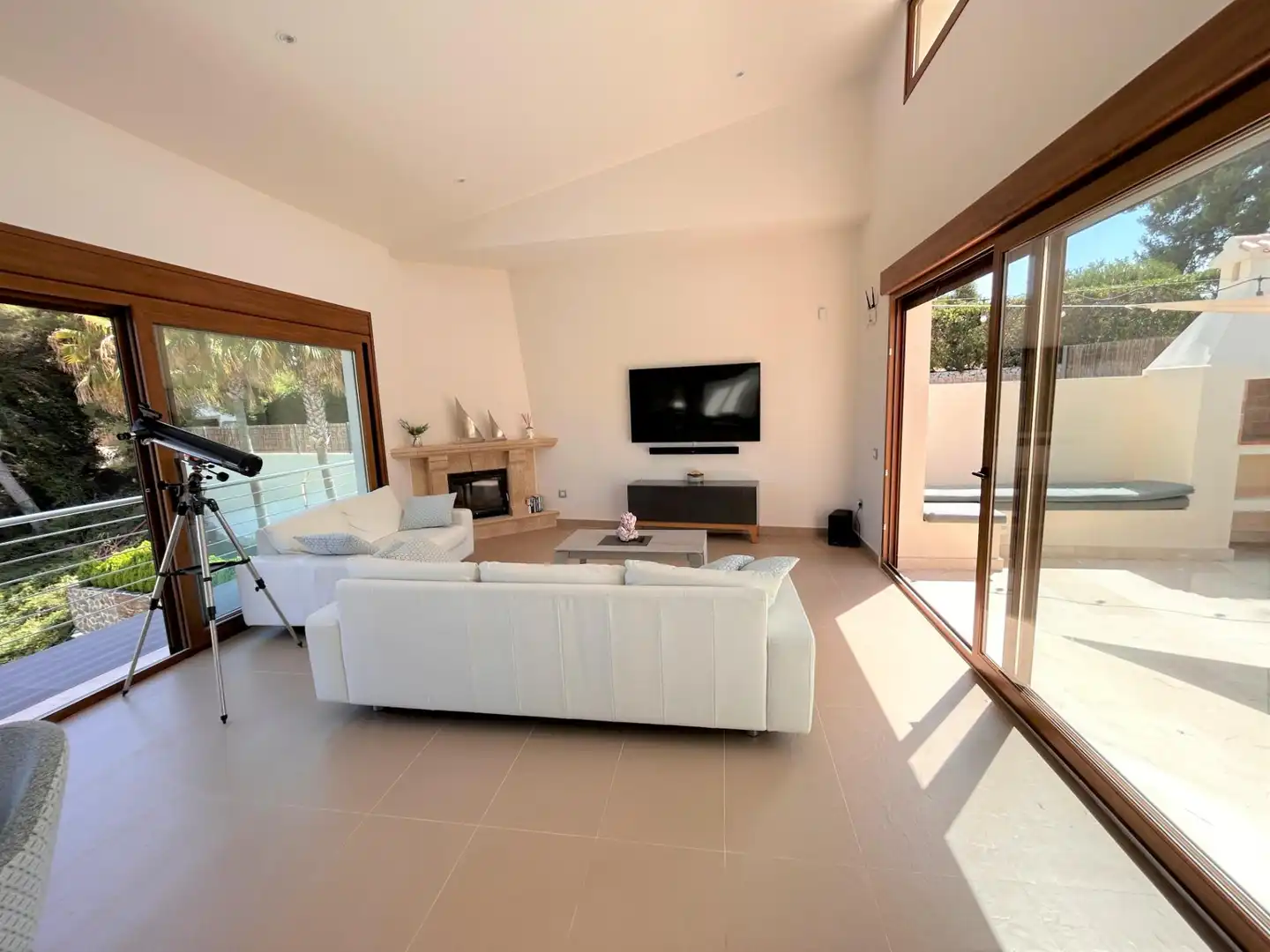 Sala de estar de Casa o chalet en venta en Jávea / Xàbia con Aire acondicionado, Calefacción y Jardín privado