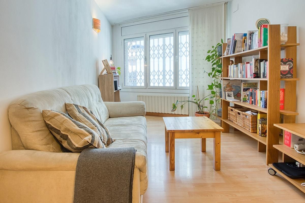 Sala d'estar de Pis en venda en  Barcelona Capital amb Aire condicionat, Calefacció i Parquet