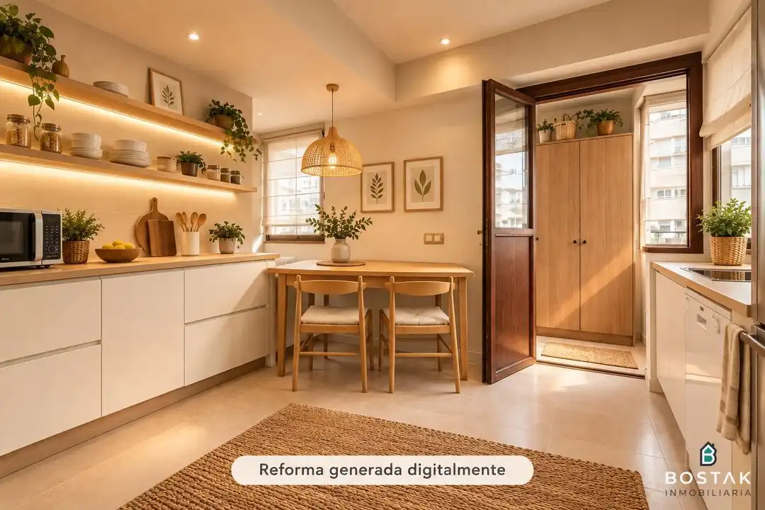 Cuina de Pis en venda en Bilbao  amb Calefacció, Jardí privat i Traster