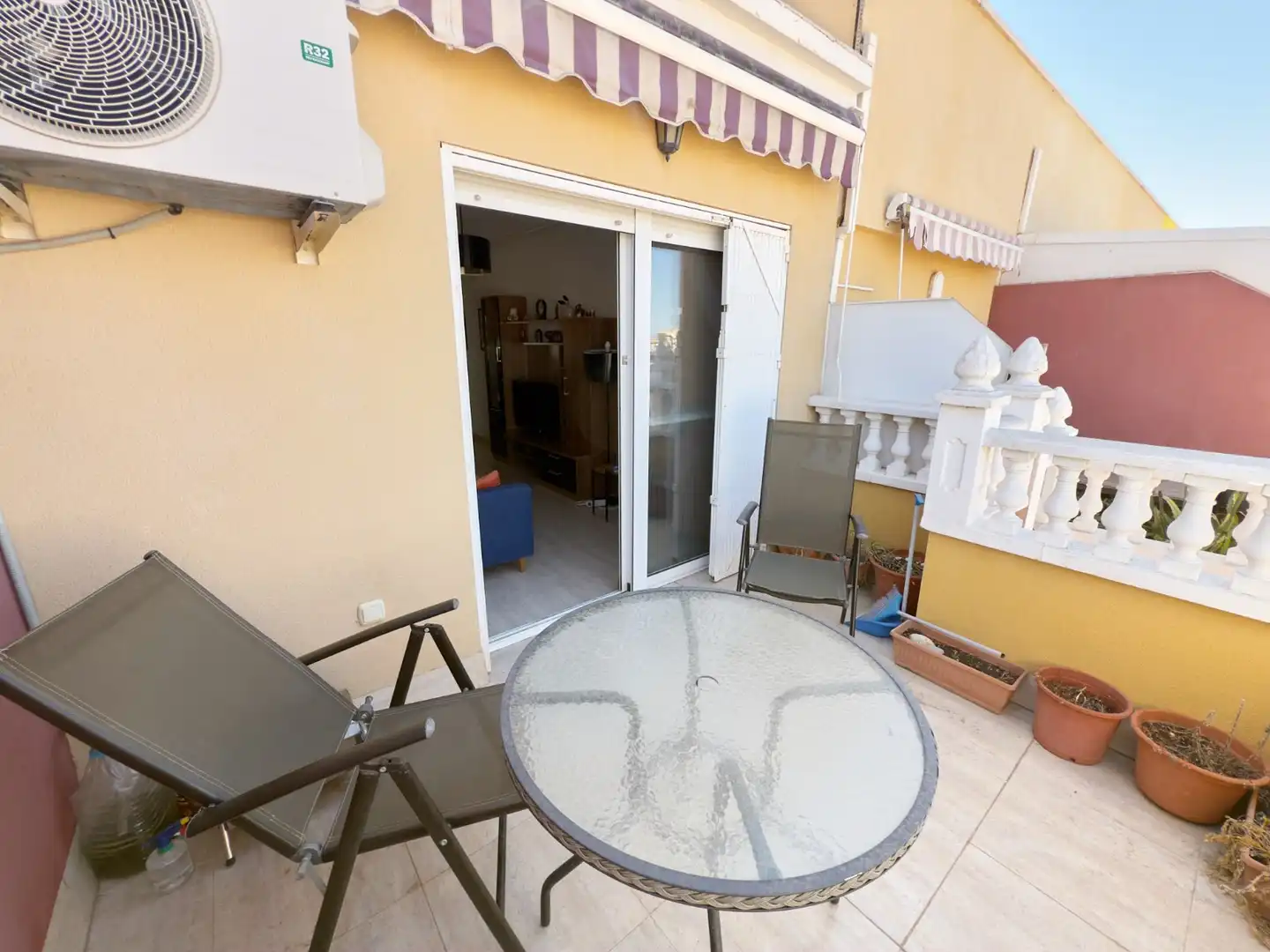 Terrasse von Dachboden zum Verkauf in Torrevieja mit Klimaanlage, Heizung und Terrasse