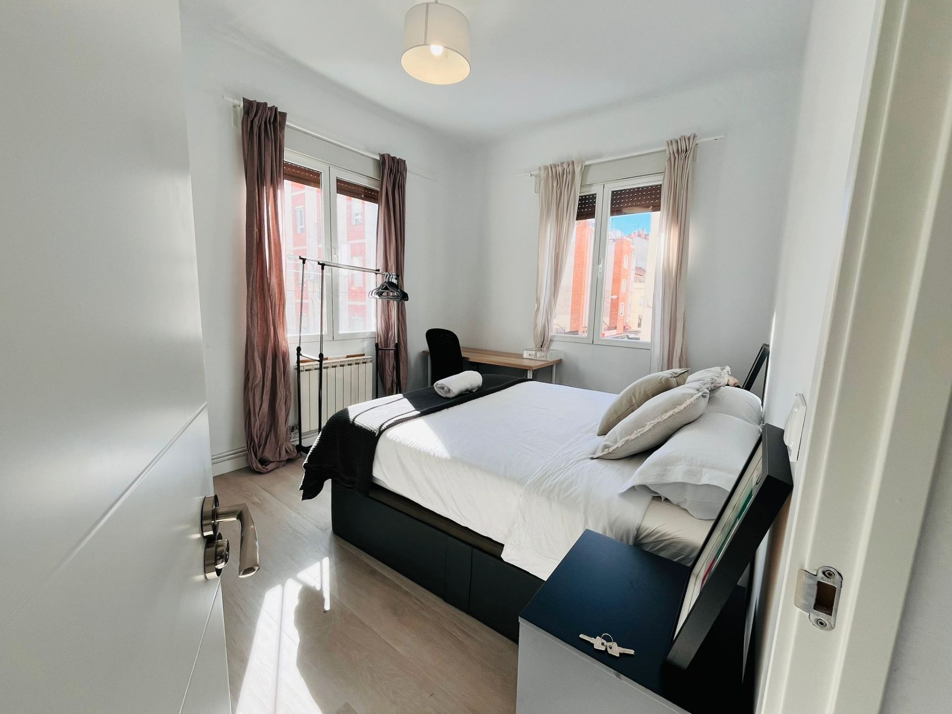 Bedroom of Flat to share in  Madrid Capital  with Air Conditioner, Heating and Furnished