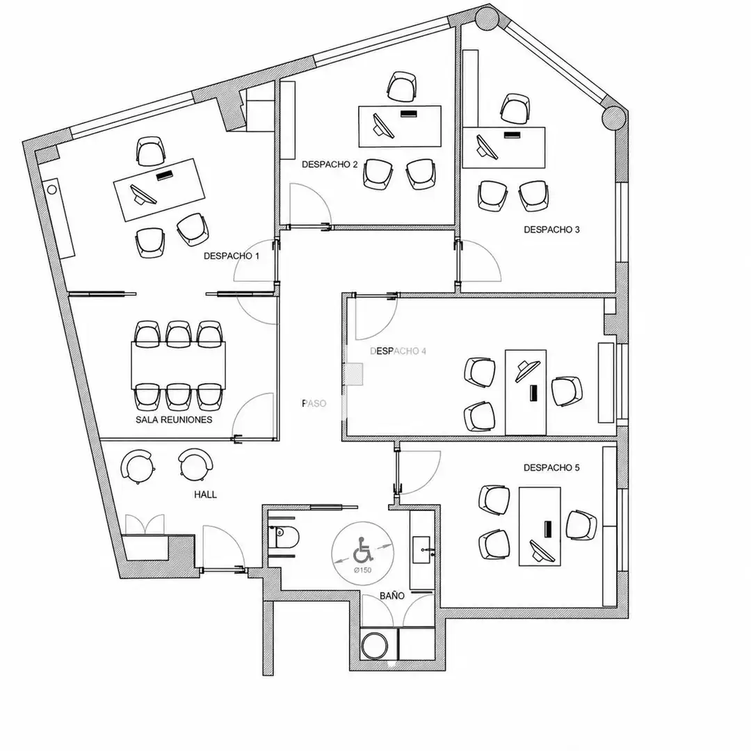 Office for rent in Vila-real  with Air Conditioner, Furnished and Internet