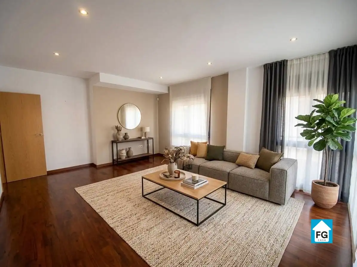 Sala de estar de Piso en venta en Murcia con Aire acondicionado, Jardín privado y Parquet