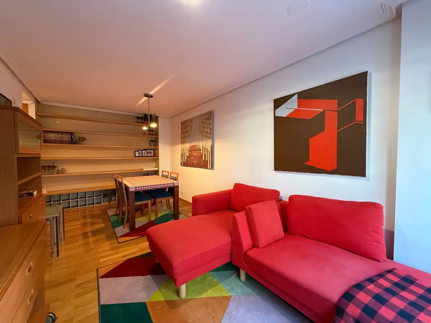Sala d'estar de Pis de lloguer en A Coruña Capital  amb Calefacció