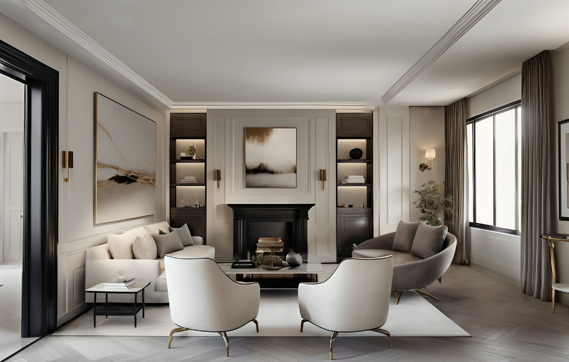 Sala d'estar de Pis en venda en  Madrid Capital amb Aire condicionat, Calefacció i Parquet