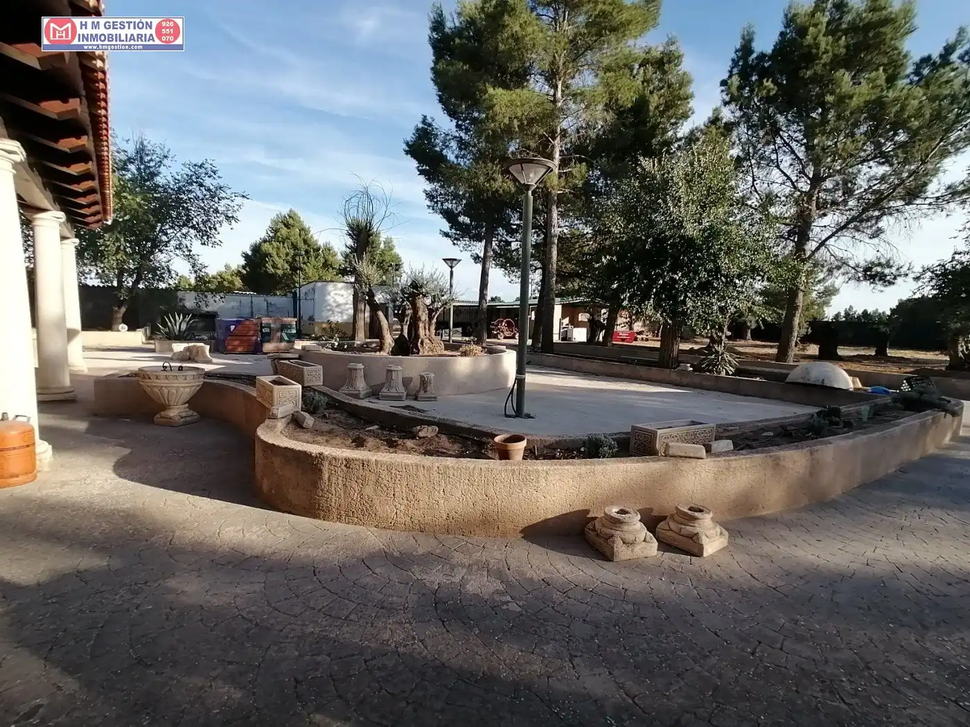 Terrasse von Country house zum Verkauf in Alcázar de San Juan mit Privatgarten, Schwimmbad und Möbliert