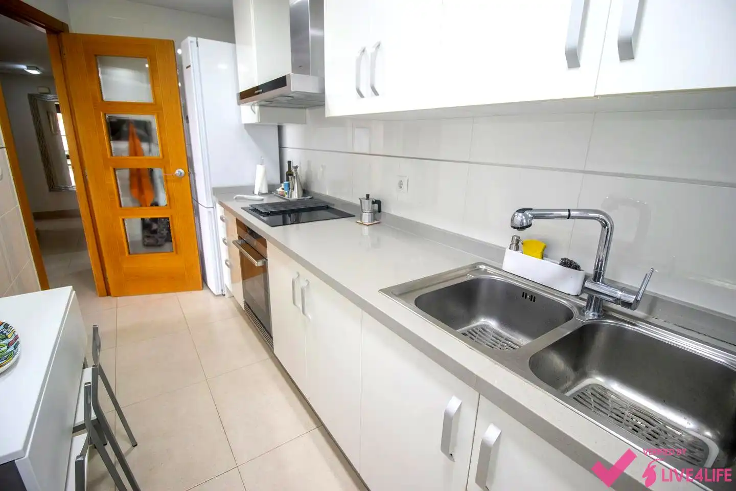Küche von Wohnung zur Miete in Alboraya mit Klimaanlage, Terrasse und Möbliert