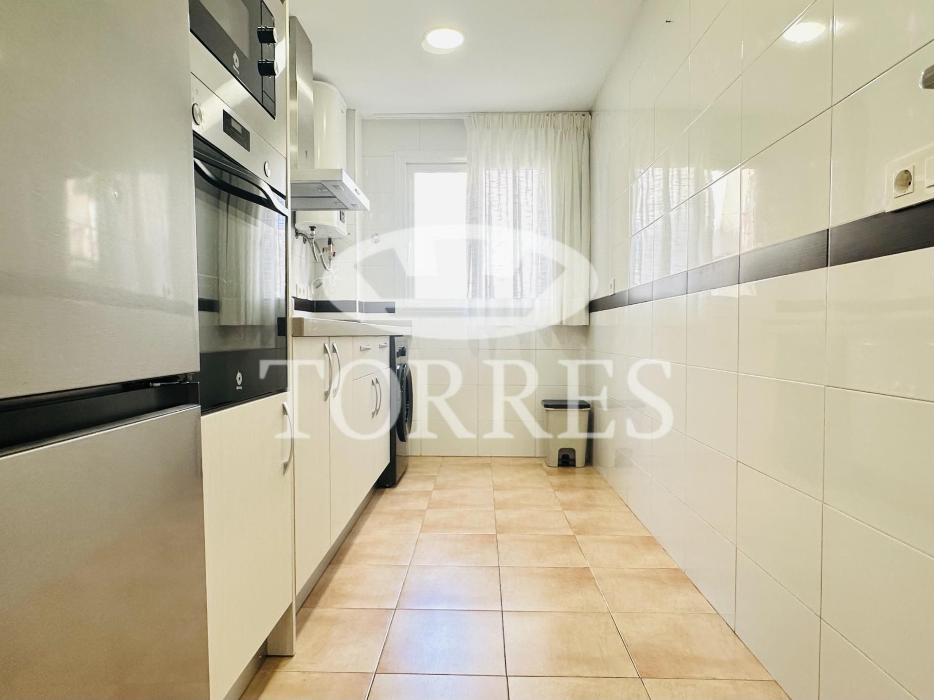 Cocina de Piso de alquiler en Málaga Capital con Aire acondicionado y Amueblado