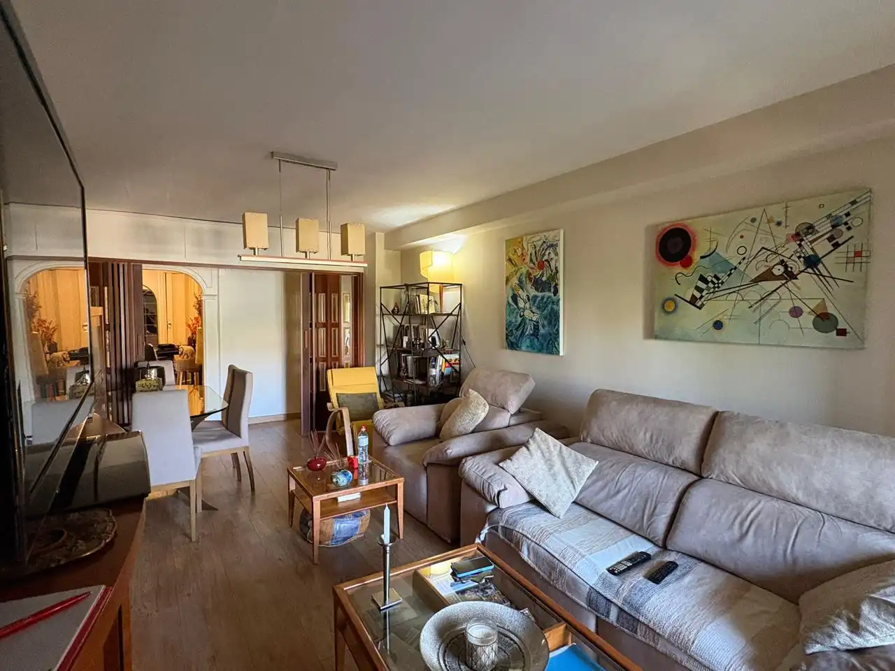 Sala de estar de Piso en venta en Zaragoza con Aire acondicionado, Calefacción y Parquet