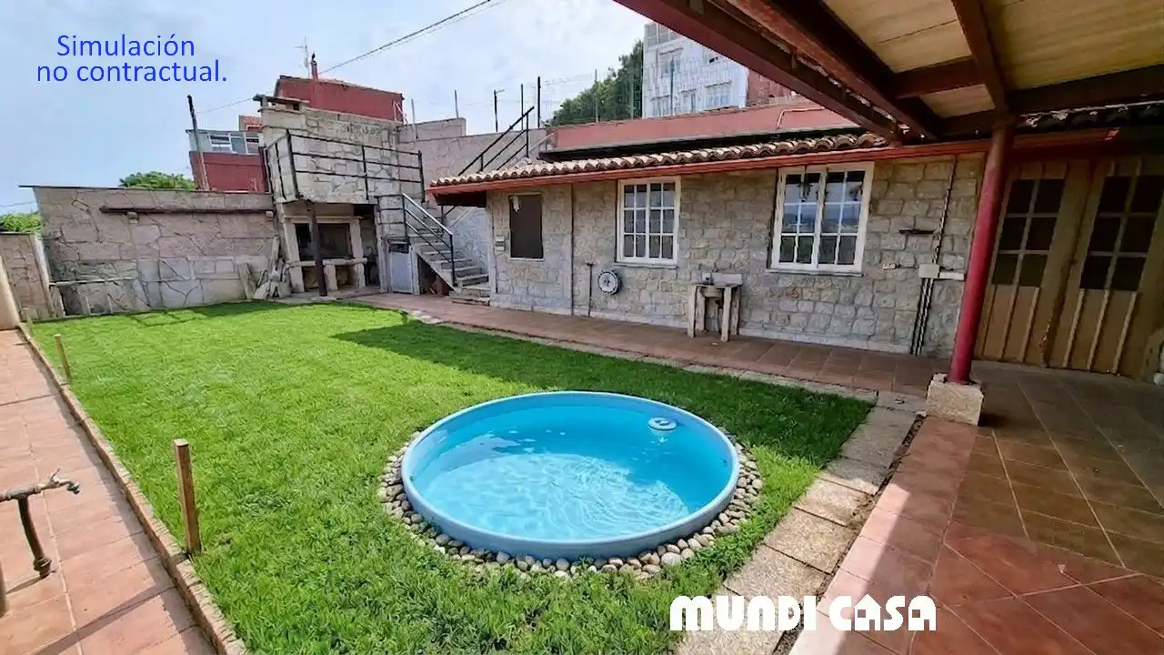 Swimming pool of Houses for sale in Boiro  with Terrace and Storage room