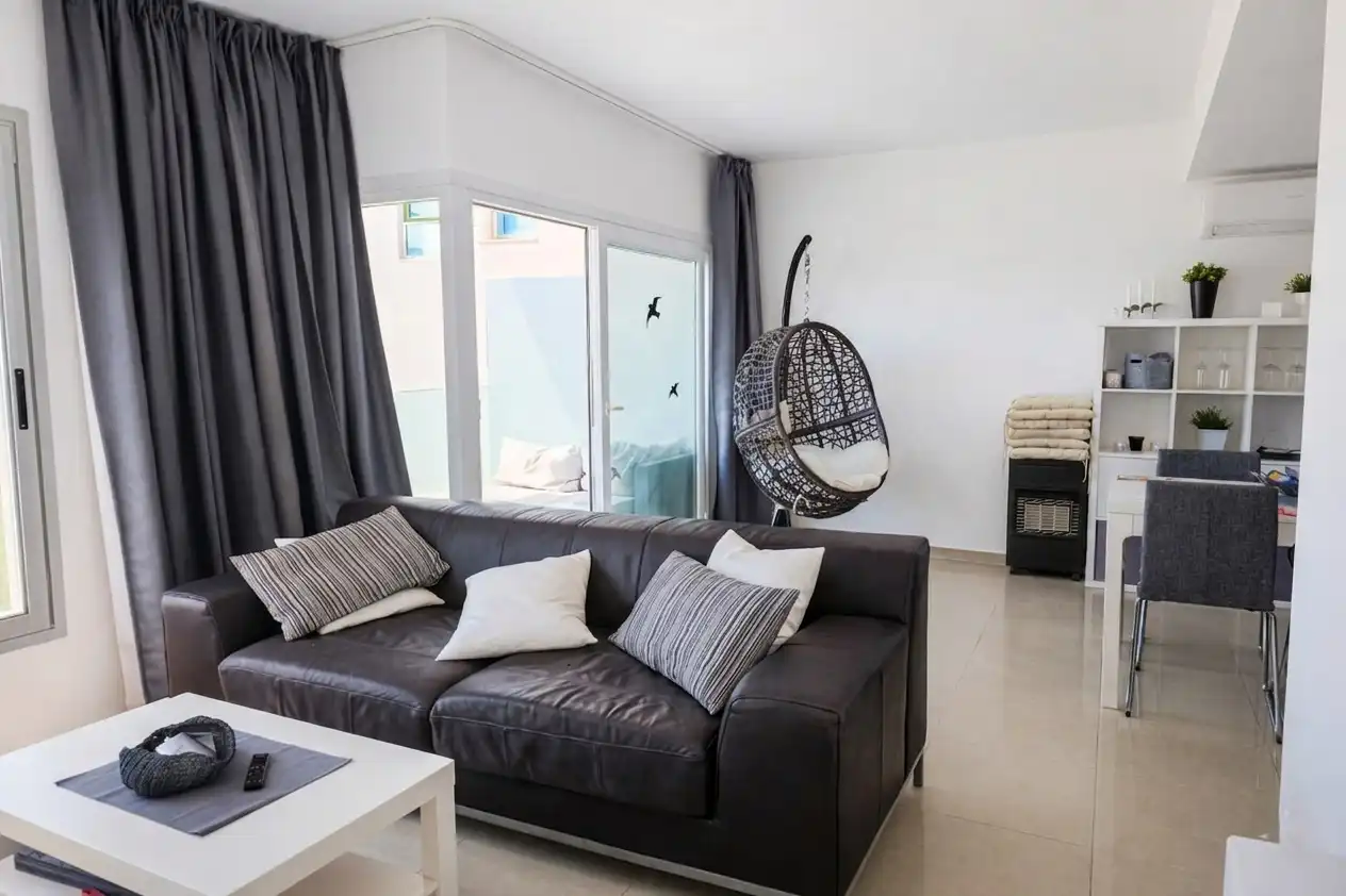 Sala de estar de Apartamento en venta en  Palma de Mallorca con Aire acondicionado, Trastero y Piscina