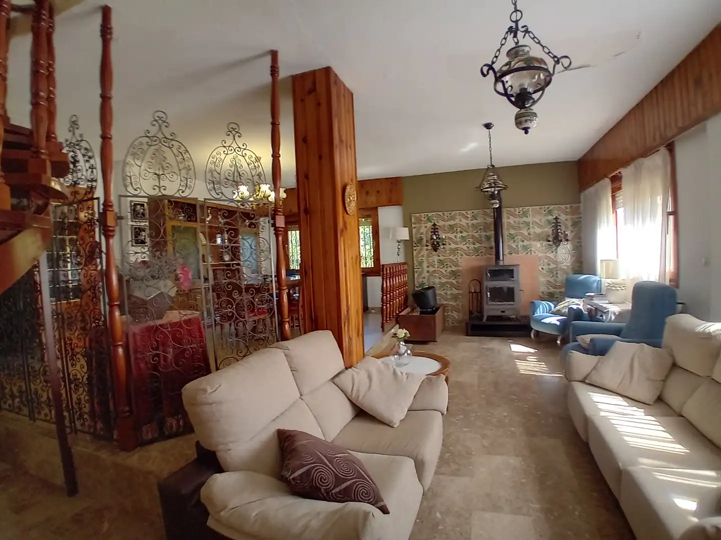 Sala de estar de Casa o chalet en venta en Macastre con Aire acondicionado, Jardín privado y Terraza