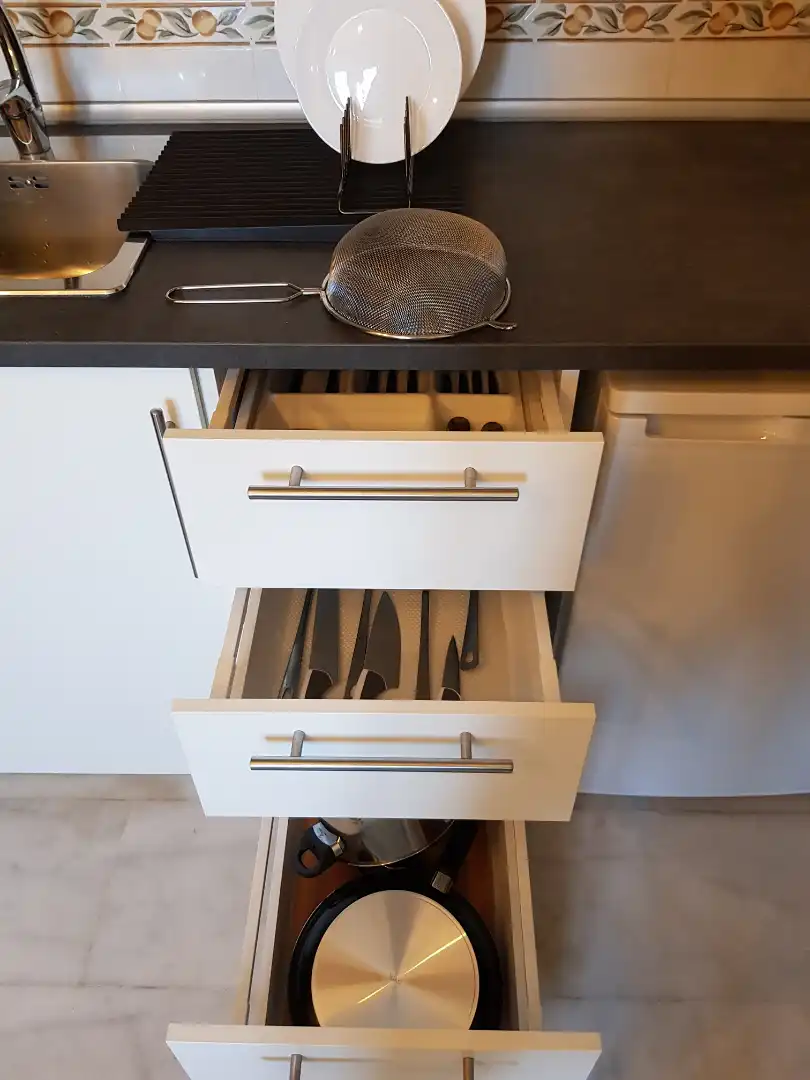 Cocina de Estudio de alquiler en Málaga con Aire acondicionado, Calefacción y Amueblado