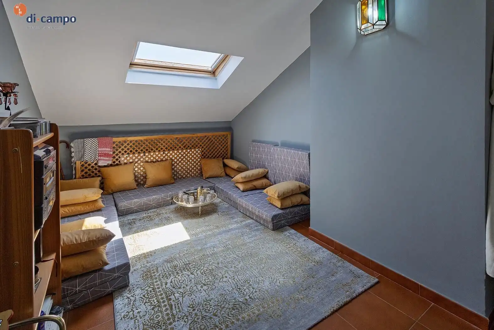 Sala de estar de Casa adosada en venta en Fuensaldaña con Calefacción